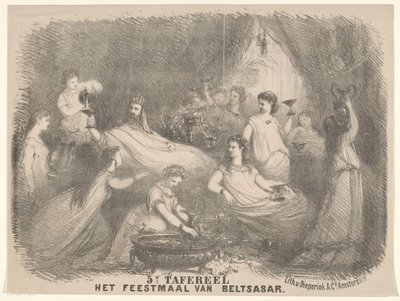 Scen från pjäsen Belshazzar