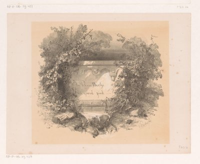 Titel på vägg i landskap Titelsida för: Jacques Collin de Plancy, La Reine Berthe au grand pied, 1842 av Charles Rochussen