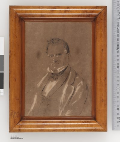 Porträtt av Joseph Raphael, ca 1852 (penna, pastell och kol på papper) av Charles Rodius