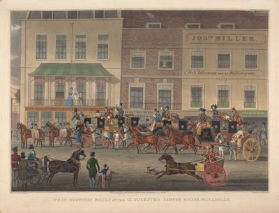 West Country Mails på Gloucester Coffee House, Piccadilly av Charles Rosenberg