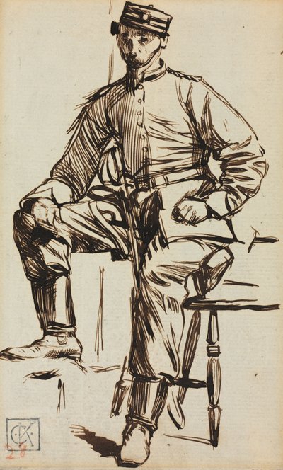 Charles Keene som volontär av Charles Samuel Keene