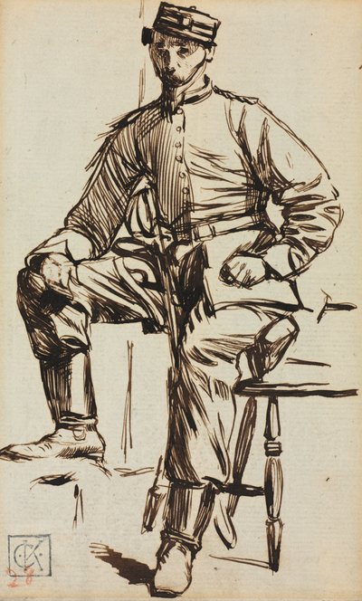 Charles Keene som volontär. av Charles Samuel Keene