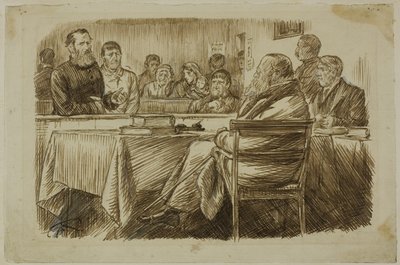 Domstolsscen av Charles Samuel Keene
