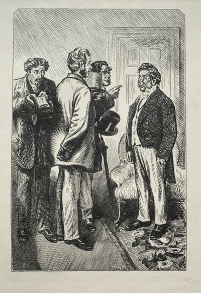 Vårt jul Turkiet, Mr. Bobsby Concerned, 1868. av Charles Samuel Keene