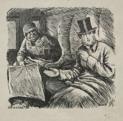 Rökning strängt förbjuden, 1868. av Charles Samuel Keene