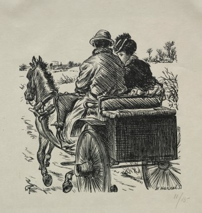 Kappan med pälsfoder, 1869. av Charles Samuel Keene