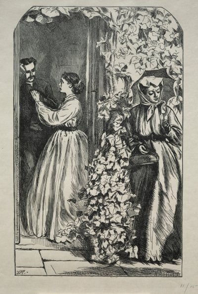 Vad kom av att döda en rik farbror en jultid, 1865. av Charles Samuel Keene