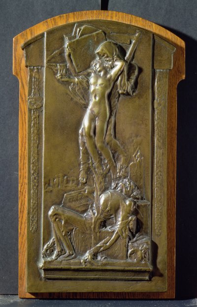 Death and the Maiden, ca 1911-12 (brons) av Charles Sergeant Jagger