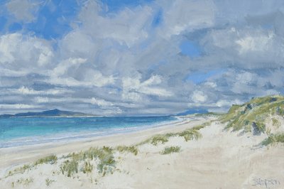 West Beach, Berneray, 2013 (olja på duk) av Charles Simpson