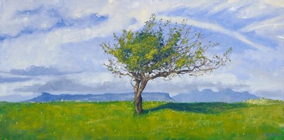 West Coast Tree, 2015 (olja på duk) av Charles Simpson
