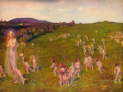 Vårens ankomst, 1913 av Charles Sims
