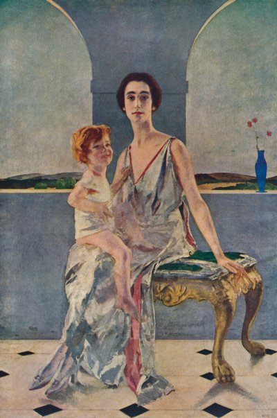 Grevinnan av Rocksavage och hennes son, 1922 1935 av Charles Sims
