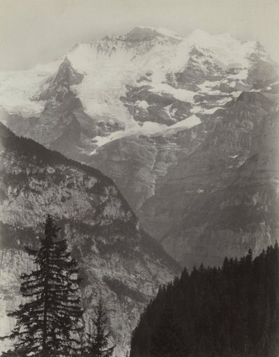 Jungfrau, utsikt från Murren, Schweiz av Charles Soulier