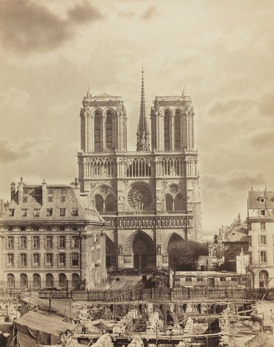 Notre Dame de Paris, tidigt 1860-tal. av Charles Soulier