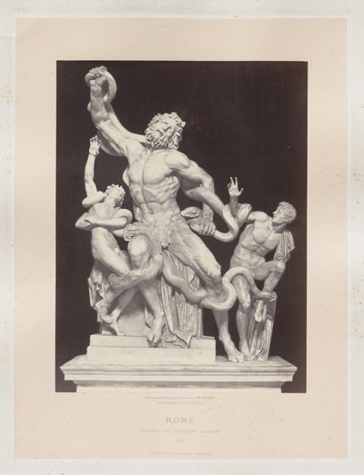 Rom: Laocoon Vatican Group, ca. 1860. av Charles Soulier