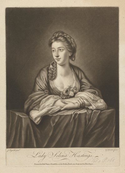Lady Selina Hastings (född Shirley), grevinna av Huntington av Charles Spooner