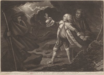Mr. Garrick i karaktären av King Lear - "King Lear", akt III, scen V av Charles Spooner