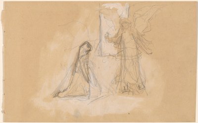 Studie av en figur bakifrån [recto] av Charles Sprague Pearce