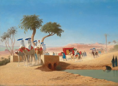 Kejsarinnan Eugenie besöker pyramiderna, av Charles Theodore Frere