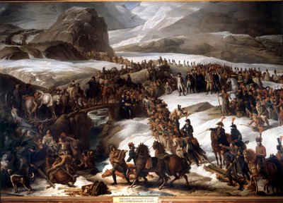 Den franska arméns passage av den store Saint Bernard (Great Saint Bernard) den 20 maj av Charles Thevenin