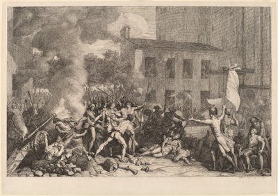 Stormningen av Bastiljen, 14 juli 1789 av Charles Thevenin