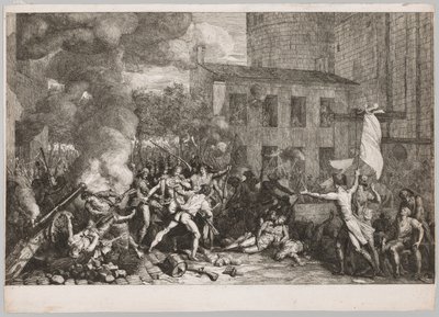 Stormningen av Bastiljen, 14 juli 1789, 1790. av Charles Thevenin