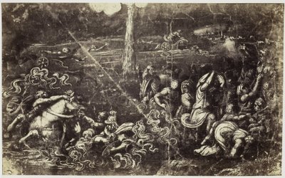 Fotoreproduktion av en teckning av Raphael, en drunknande armé efter Israels korsning av Röda havet av Charles Thurston Thompson