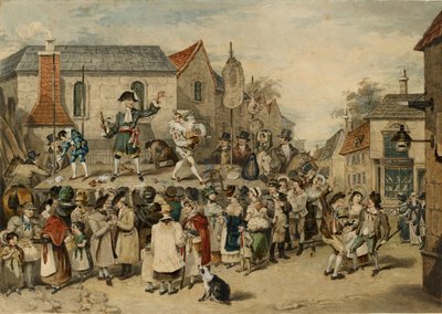 En mässa i Woodstock, 1838 av Charles Turner