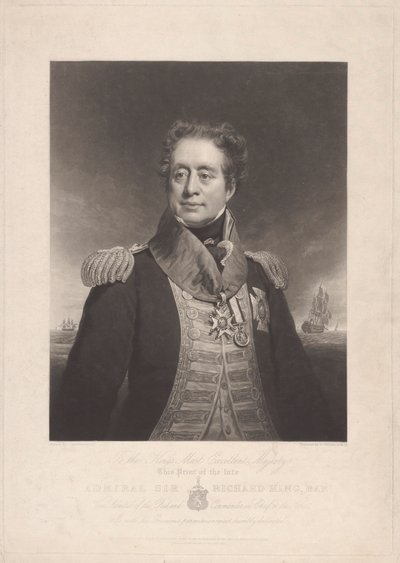 Amiral Sir Richard King av Charles Turner