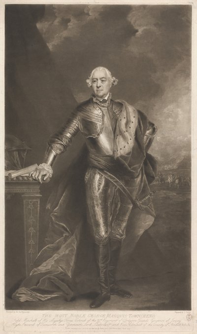 George, den förste markisen av Townshend av Charles Turner