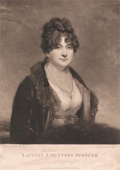 Lavinia Bingham, grevinnan Spencer av Charles Turner