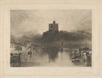 Norham Castle, vid floden Tweed av Charles Turner