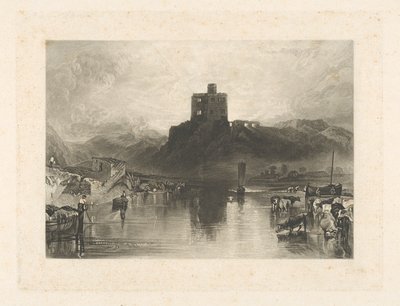 Norham Castle, vid floden Tweed av Charles Turner