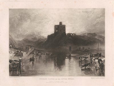 Norham Castle, vid floden Tweed av Charles Turner