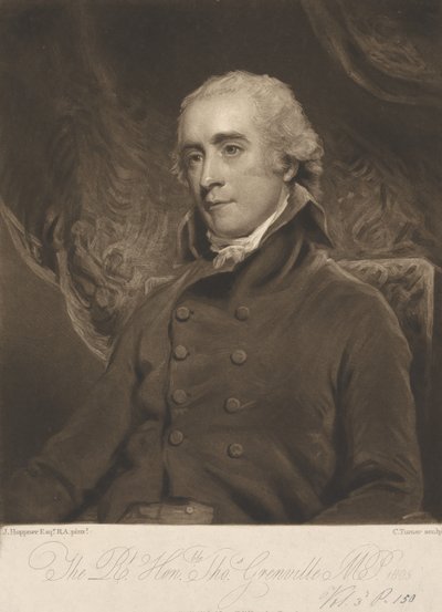 Den högädle Thomas Grenville av Charles Turner