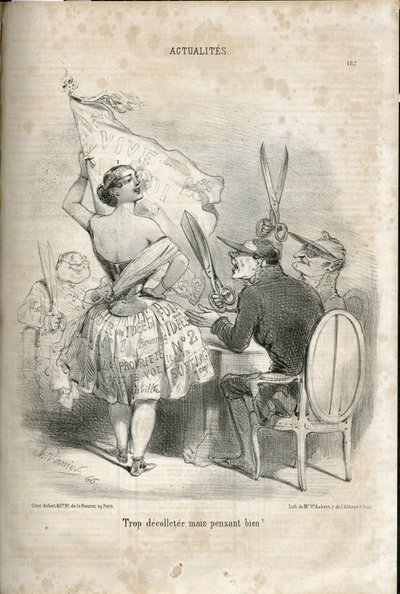 Illustration av Charles Vernier (? -1887) i Le Charivari av Charles Vernier