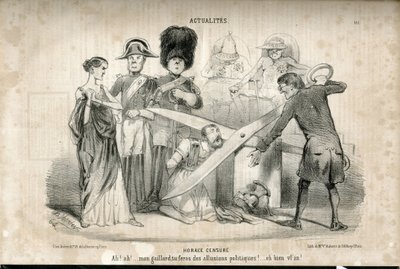 Illustration av Charles Vernier (? -1887) i Le Charivari av Charles Vernier