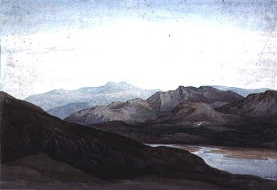 På floden Mawddach, Merionethshire, Cader Idris i fjärran av Charles Vincent Barber
