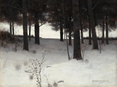Woods in Winter, 1886. av Charles Warren Eaton