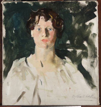 Porträtt av en kvinna av Charles Webster Hawthorne