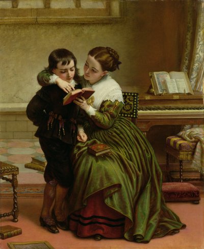 George Herbert och hans mor av Charles West Cope