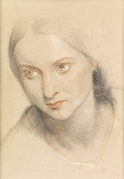 Studie av en kvinnas huvud, 1894 av Charles West Cope
