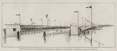 Det holländska skridskoförbundets internationella möte i Rotterdam, Championship Race of Amateurs av Charles Whymper