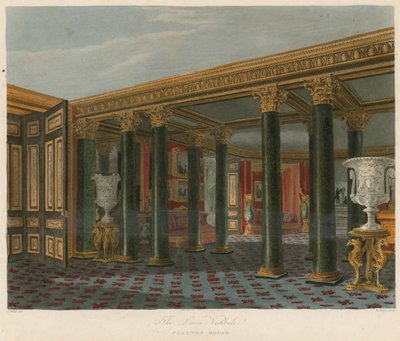 Den nedre vestibulen, Carlton House, London av Charles Wild