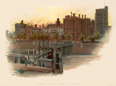 Lambeth Palace, fra brosvedet av Charles Wilkinson
