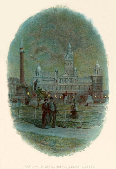 Kommunala byggnader, George Square, Glasgow av Charles Wilkinson