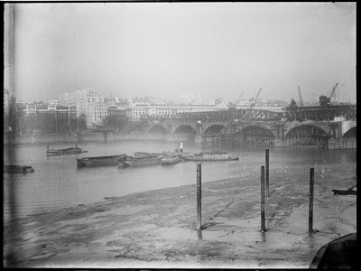 Rivning av Waterloo Bridge, City of Westminster, Greater London Authority, 1936. av Charles William Prickett