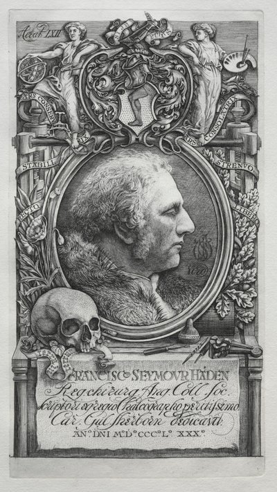 Hadeniana - Porträtt av Sir Francis Seymour Haden, 1880. av Charles William Sherborn