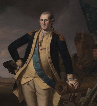 George Washington vid slaget vid Princeton, ca 1779 (olja på duk) av Charles Willson (and workshop) Peale