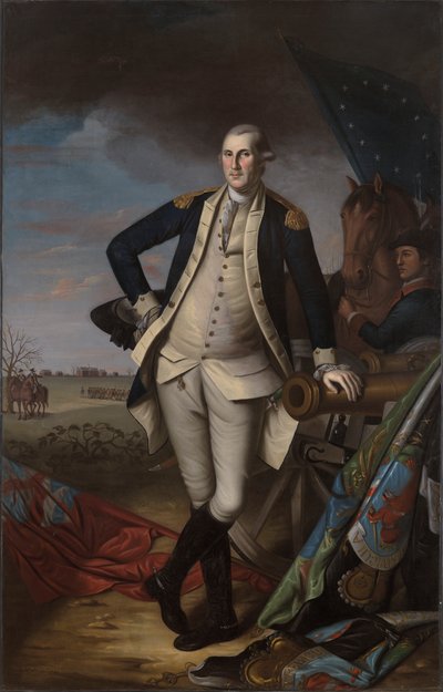 George Washington i slaget vid Princeton av Charles Willson Peale